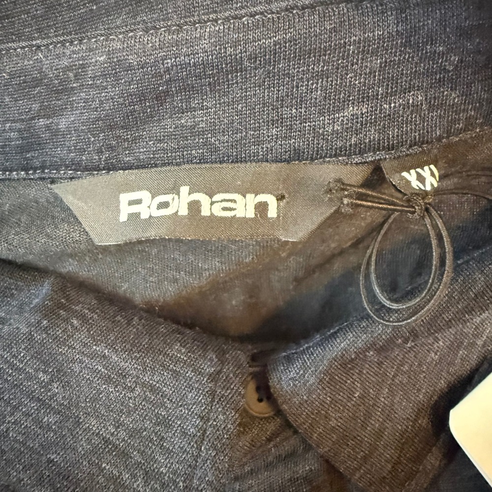 Rohan Merino Union 150 Polo Mens XXL Deep Navy Marl Short Sleeve 05242-H08-273 - Picture 6 of 15